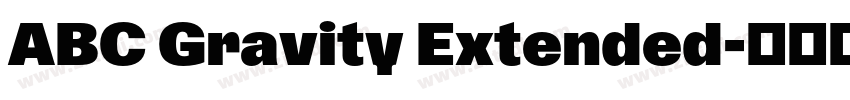ABC Gravity Extended字体转换 ABC Gravity Extended字体转换